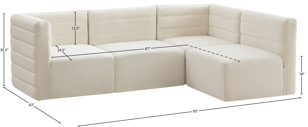 Quincy - 4 Piece Modular Sectional