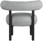 Bordeaux - Boucle Fabric Accent Chair With Black Legs