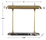 Papyrus - Desk Lamp - Brass / Brown / Gold