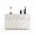 Oro - Double Dresser 6 Drawers - White