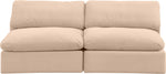 Comfy - Velvet Modular Armless Sofa 2 Seats