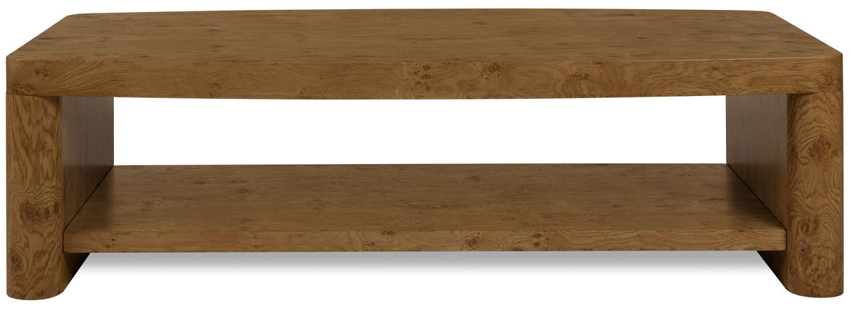 Melange - Romano Rectangle Cocktail Table - Dark Brown