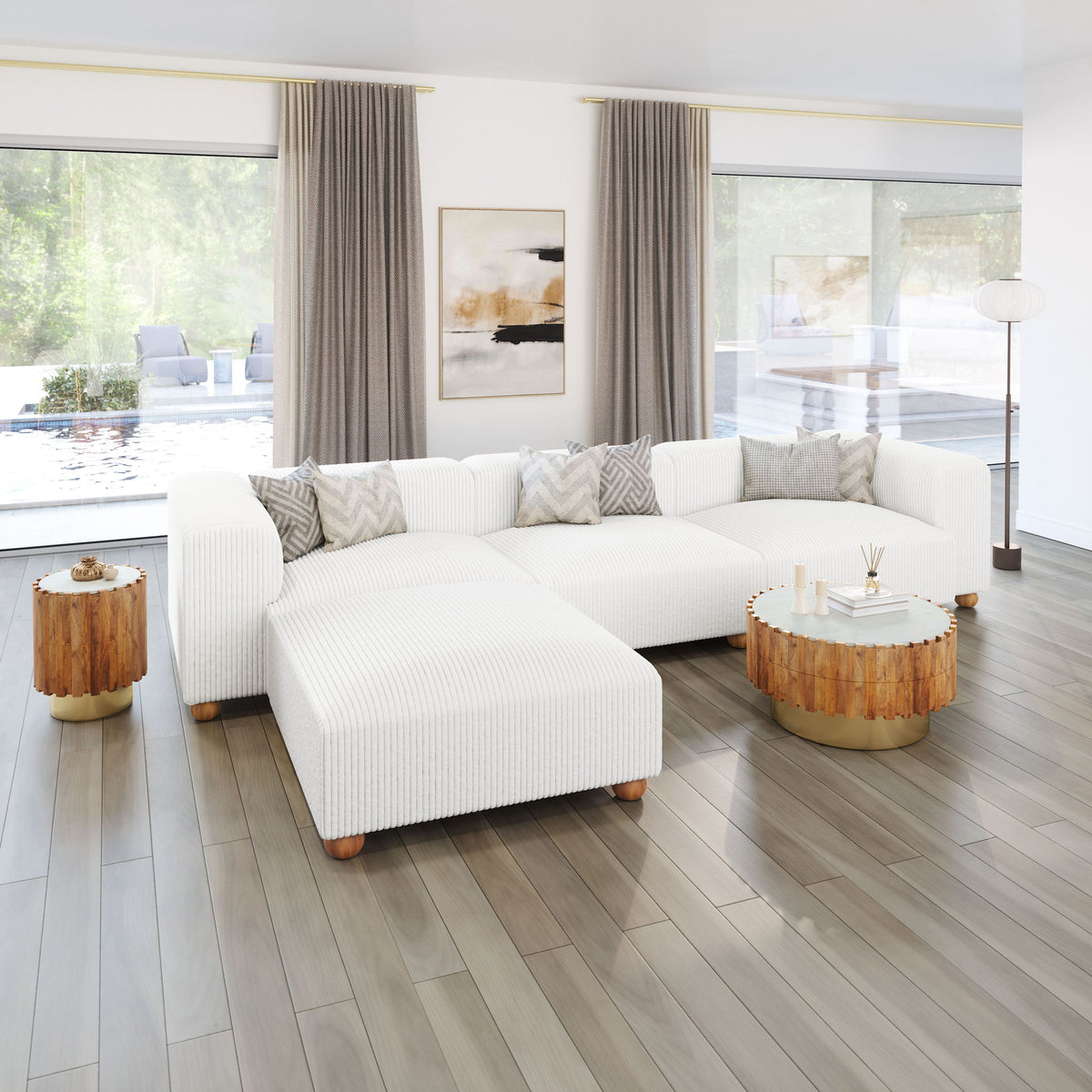Tayte - Ottoman - White