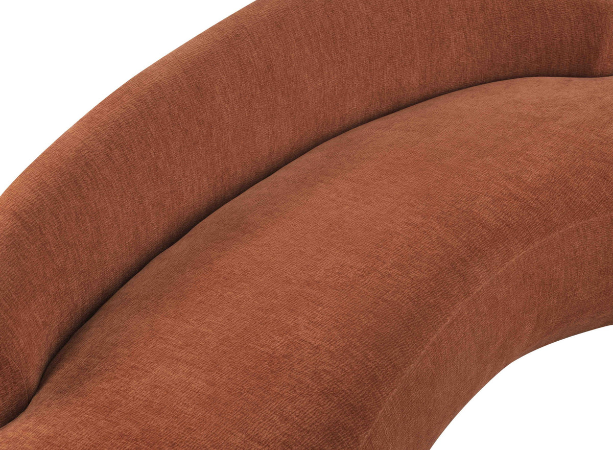 Caspian - Chenille Fabric Upholstered Loveseat