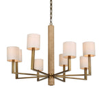 Commune - 8 Light Chandelier - Brass