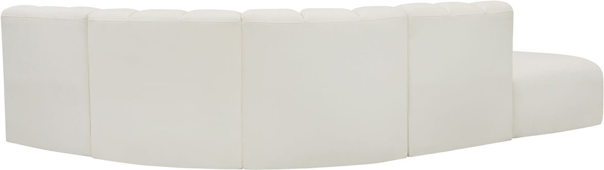 Arc - Faux Leather 5 Piece Corner Modular Sofa