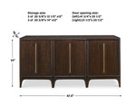 Curvature - Cabinet - Brass / Brown