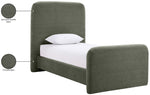 Fira - Chenille Fabric Upholstered Bed