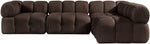 Orin - Fabric Velvet 4 Piece Modular Sectional