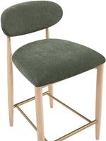 Riccio - Fabric Stool - Natural Frame