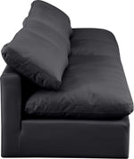Indulge - Faux Leather 4 Seat Modular Armless Sofa