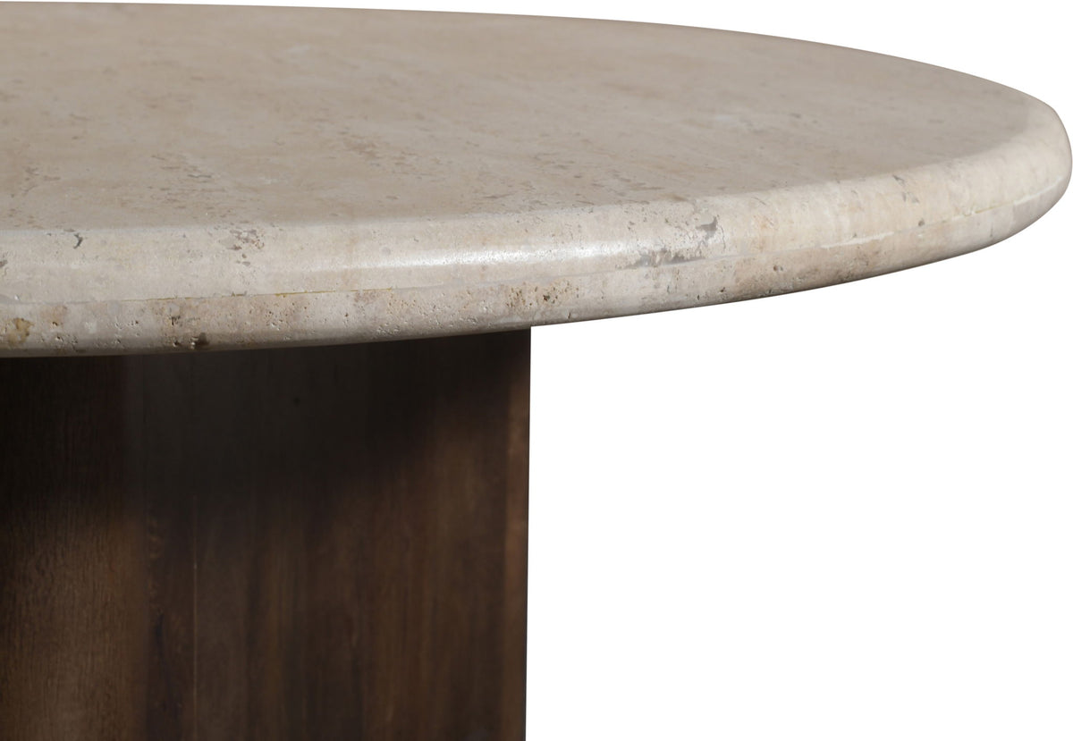 Pietra - Travertine And Mango Wood Table