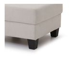 Dallas - Ottoman - Ivory