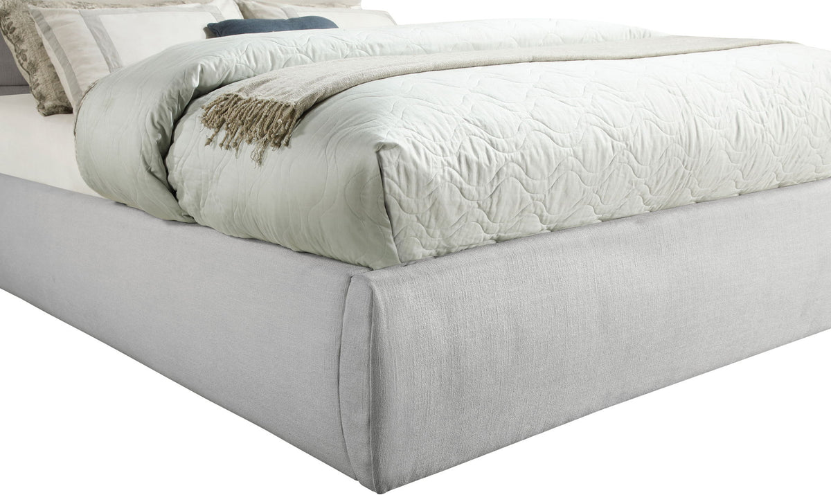 Adam - Linen Fabric Bed With 89" Headboard