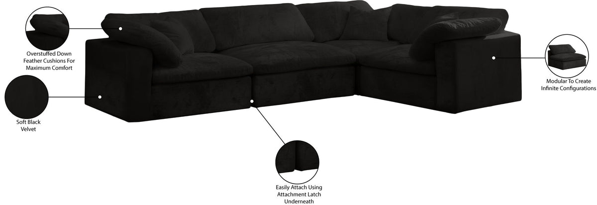 Cozy - 4 Piece Modular Corner Sectional