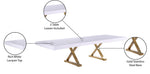 Excel - Extendable Dining Table with Gold Base
