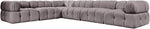 Orin - L-Shaped Velvet 6 Piece Modular Sectional