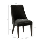 Manhattan Beever - Chenille Wood Dining Chair (Set of 2)