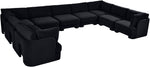 Hammond - Velvet Performance Fabric Upholstered 9 Piece Sectional