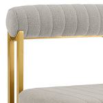 Kai Anastasia - Rectangular Glass Dining Table Set - Gold Brushed Base
