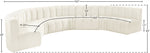 Arc - Velvet 8 Piece U-Shaped Modular Sofa