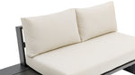 Maldives - 6 Piece Water Resistant Outdoor Patio Modular Sectional With Gray Base