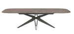 Hexagon - Dining Table - Dark Brown / Black