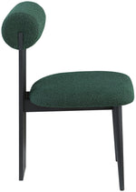 Dario - Boucle Dining Chair With Black Frame (Set of 2)