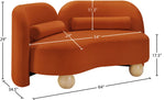 Daphne - Velvet Loveseat