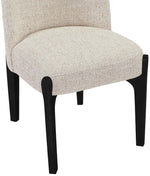 Torino - Upholstered Dining Chair With Brushed Black Base (Set of 2)