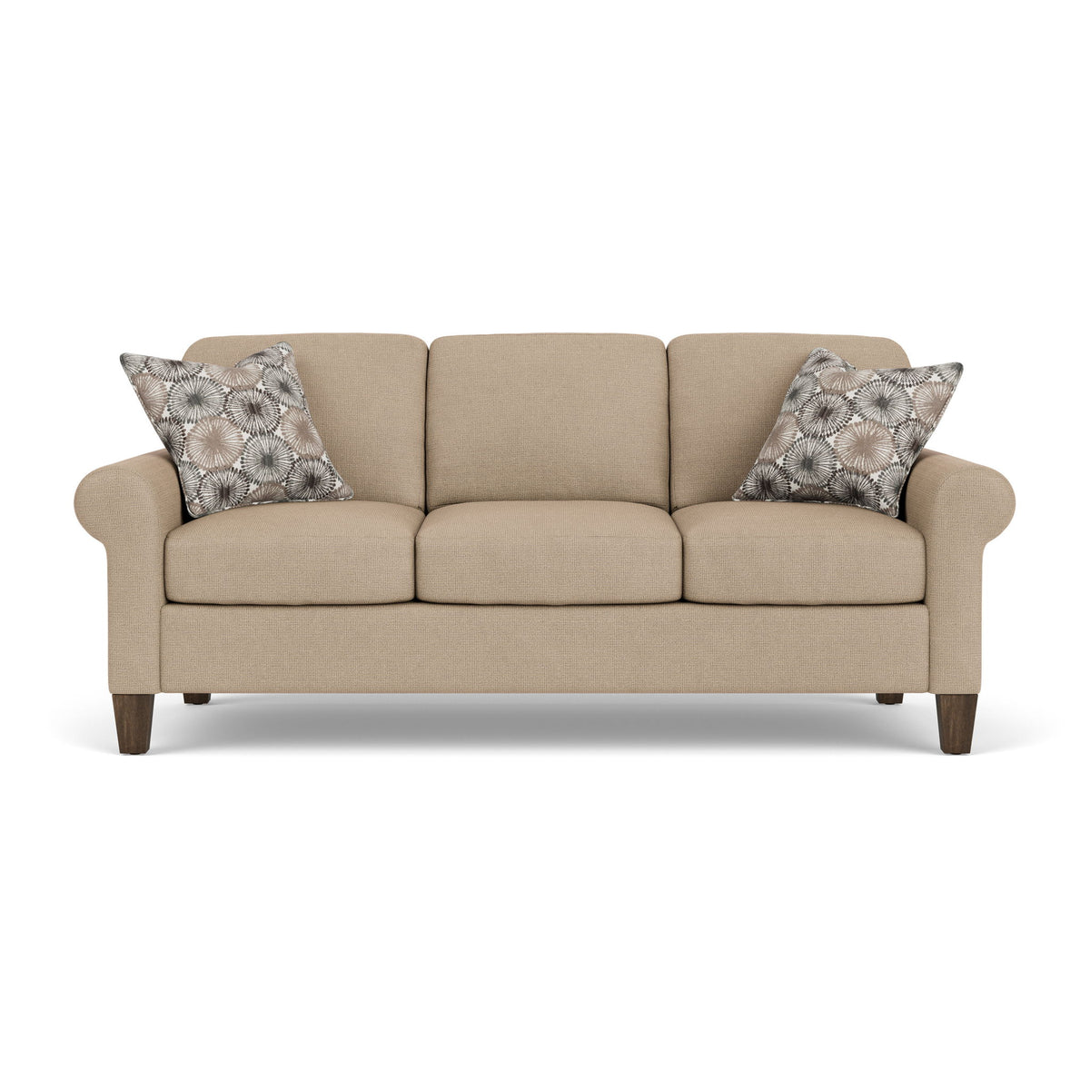 Moxy - Fabric Sofa, Curved Sock Arms