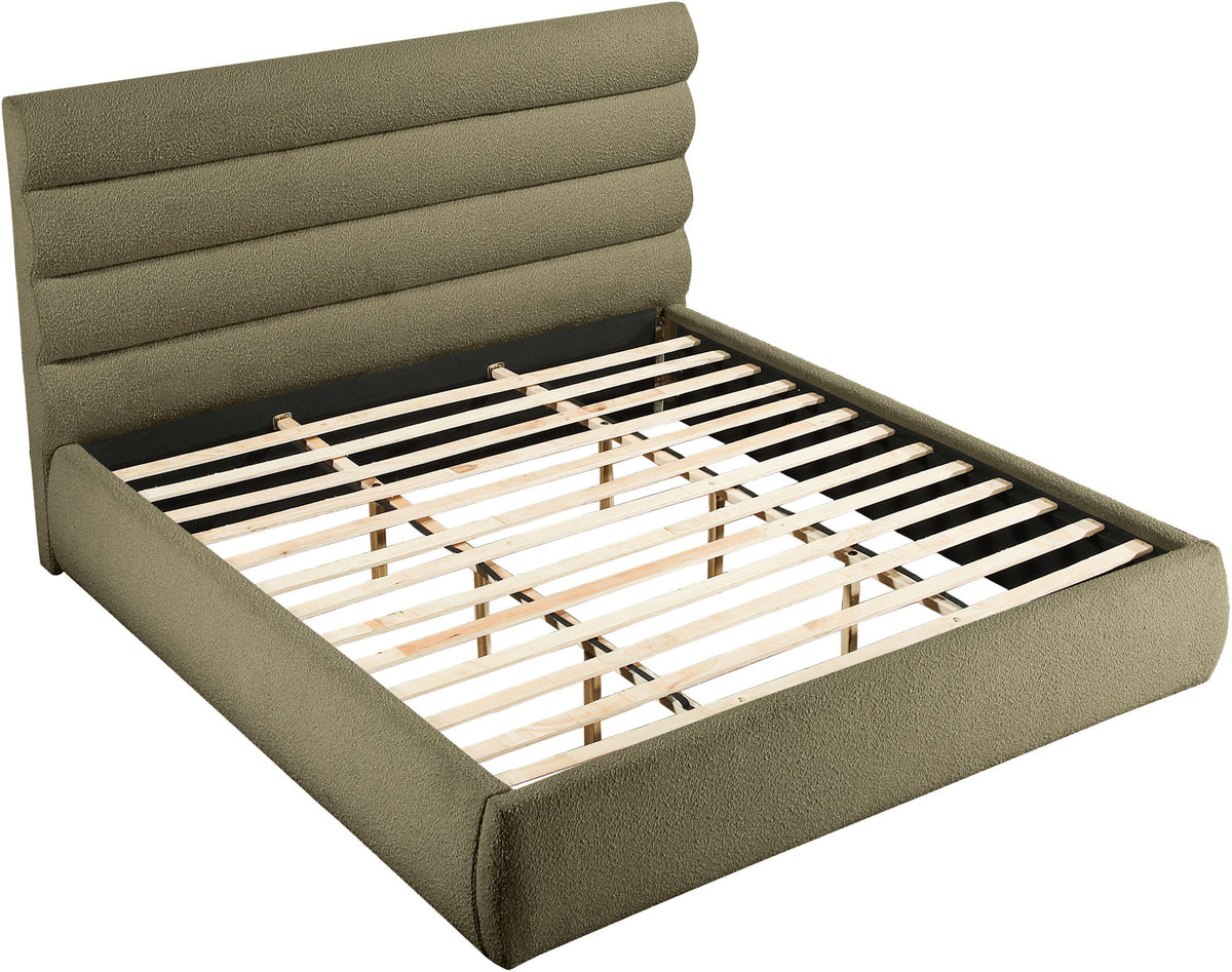 Adam - Boucle Fabric Bed With 52" Headboard