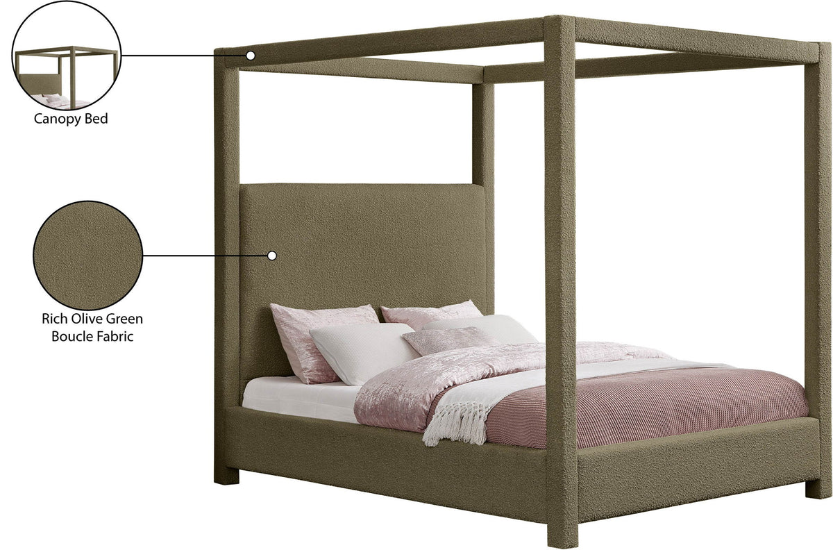 Eden - Boucle Fabric Upholstered Bed