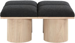 Pavilion - 4 Piece Modular Bench With Natural Base