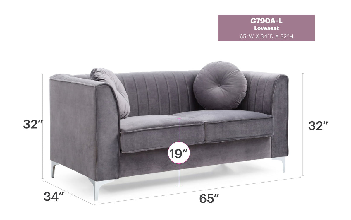 Glory Furniture - Delray - Loveseat