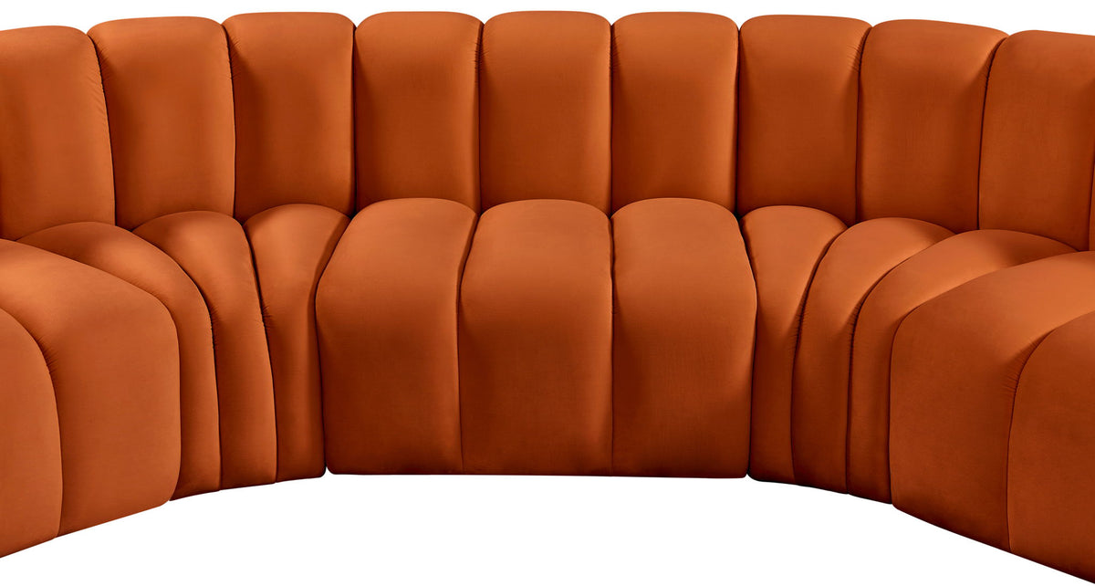 Arc - Velvet Modular U-Shaped Sectional