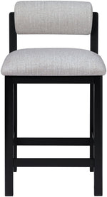 Roundhill - Fabric Counter Stool - Black Frame