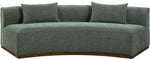 Avanti - 104" Chenille Fabric Upholstered Sofa