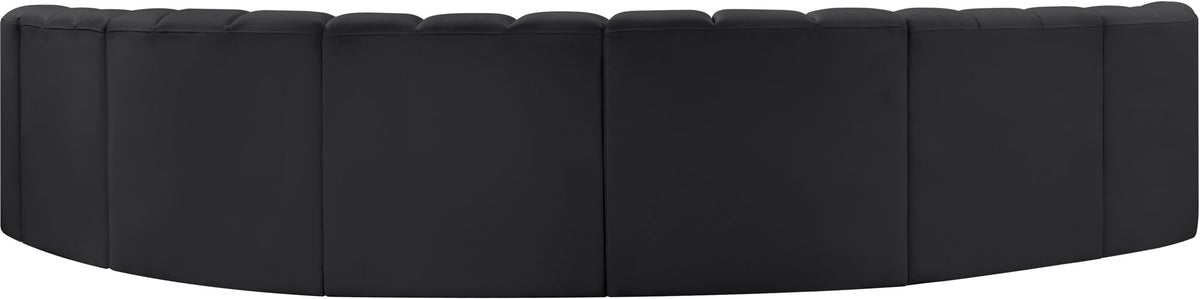 Arc - Faux Leather 8 Piece U-Shaped Modular Sofa