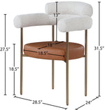 Blake - Dining Chair With Bronze Legs (Set of 2)