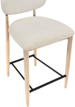 Riccio - Upholstered Stool - Cream
