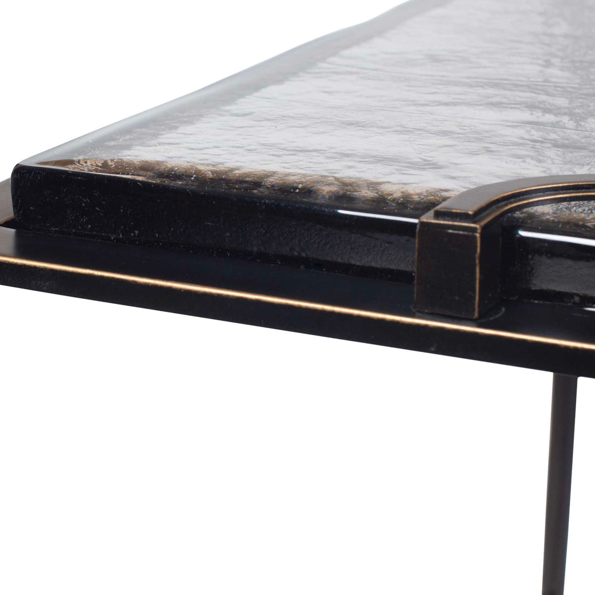 Eisen - Textured Glass Accent Table - Bronze