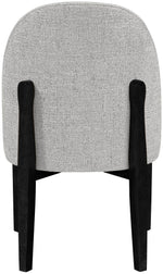 Torino - Upholstered Dining Chair With Brushed Black Base (Set of 2)