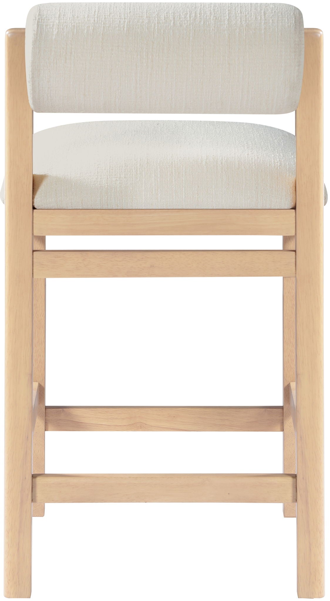 Roundhill - Fabric Counter Stool - Natural Frame