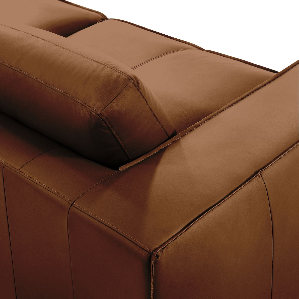 Clayton - Leather Sofa With Track Arms