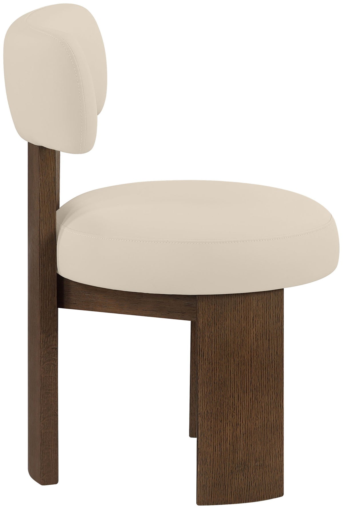 Atelier - Vegan Leather Upholstered Dining Chair (Set of 2) - Painted Brown Frame