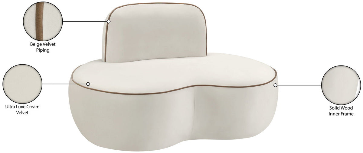 Swerve - Velvet Upholstered Chair