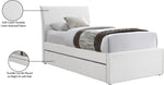 Myles - Linen Twin Trundle Bed
