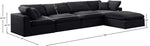 Comfy - 5 Piece Velvet Modular Sectional With Chaise