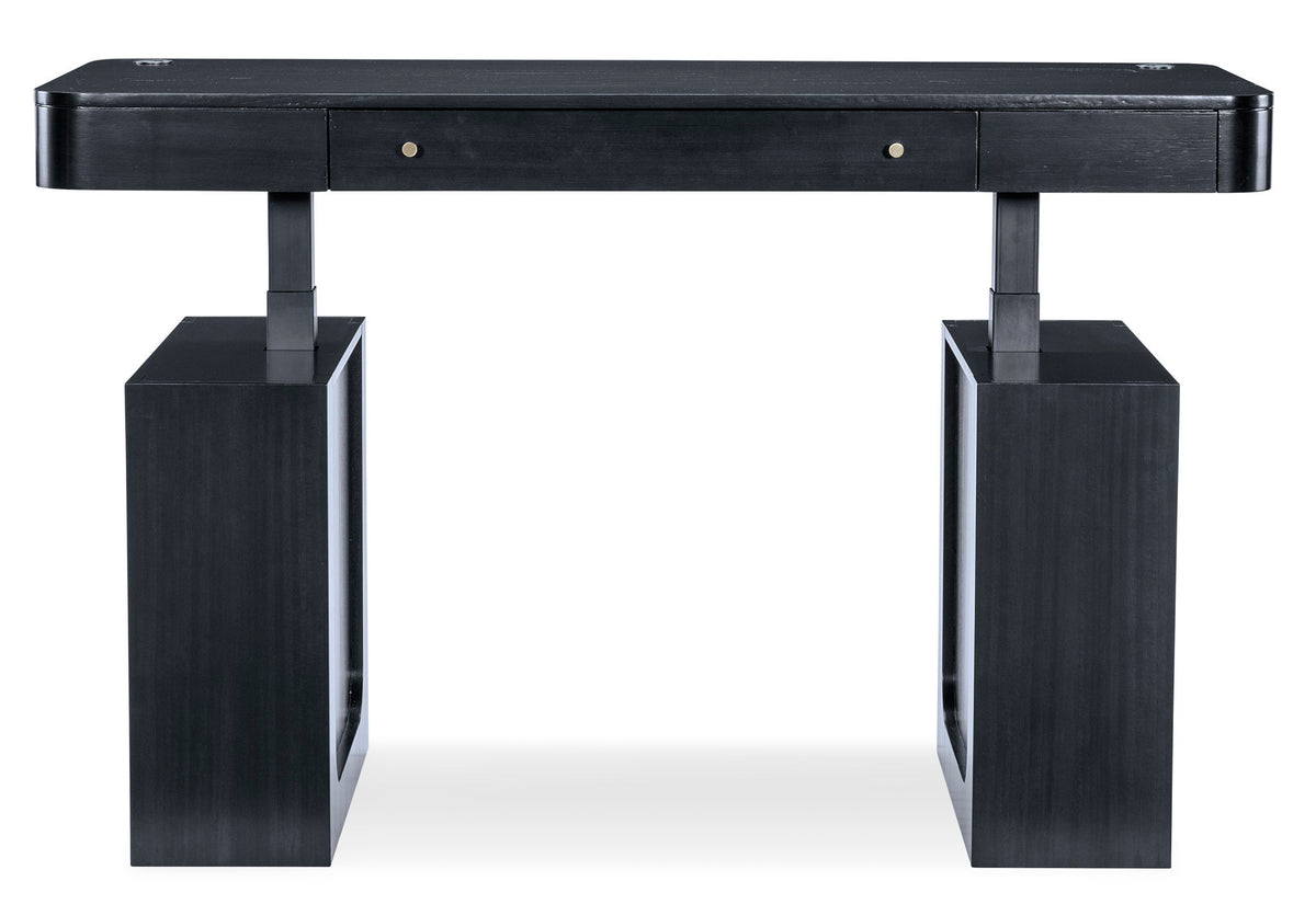 Home Office - Adjustable-Height Desk - Black